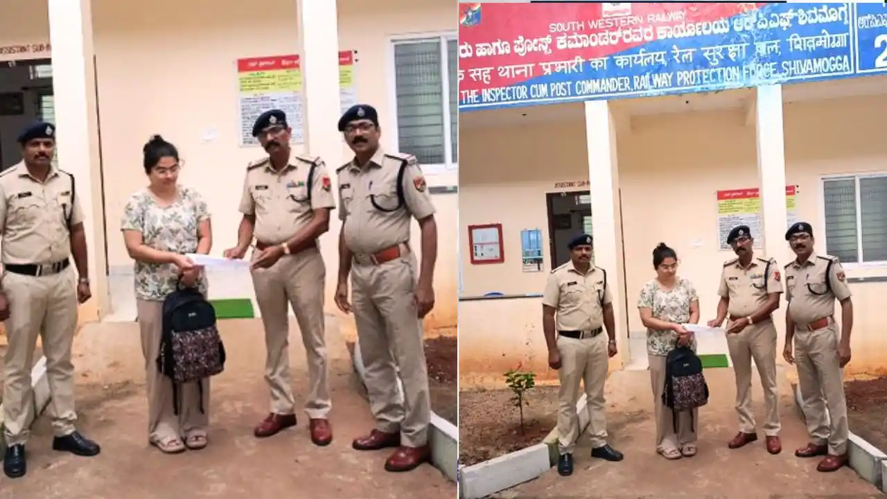RPF Shivamogga Returns Lost Bag with Rs 1.23 Lakh Worth of Valuables