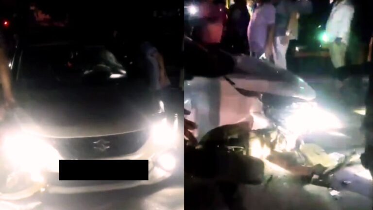 drunk and driving  Car Hits Four Vehicles, 