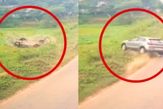 Devastating Car Crash Caught on CCTV in Ripponpet