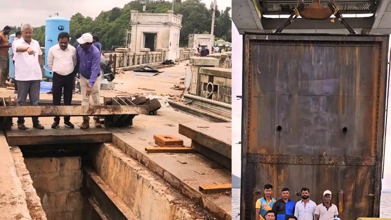 BIG NEWS : ಭದ್ರಾ ಡ್ಯಾಮ್ನ ಎಡದಂಡೆ ನಾಲೆಗೆ ಹೊಸ ಗೇಟ್ ಫಿಕ್ಸ್! 4 ತಿಂಗಳ ಕಾಮಗಾರಿ ಪೂರ್ಣ 1 Bhadra Left Bank Canal Gets New Gate in Shivamogga