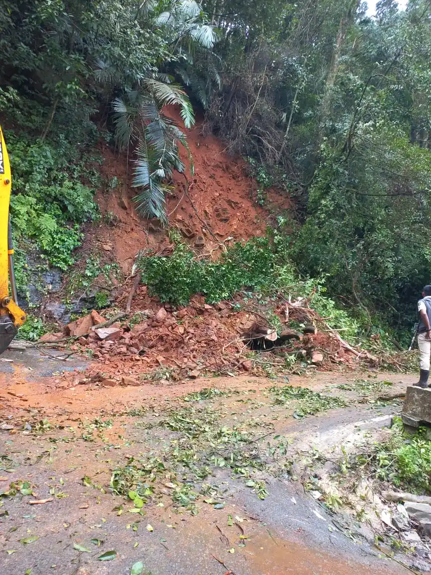Agumbe Ghat Road Reopened After Landslide and Tree Fall