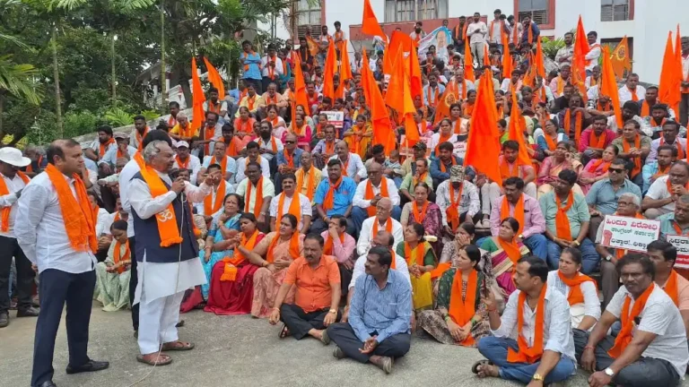 Madduru ganesha ks eshwarappa protest