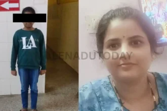 Shruthi (38) kills her daughter Poorvika (6th grade) with a machete before committing suicide in Meggan Nursing Quarters, Shivamogga.