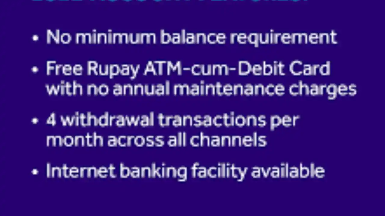 RBI announces zero balance for BSBD account  