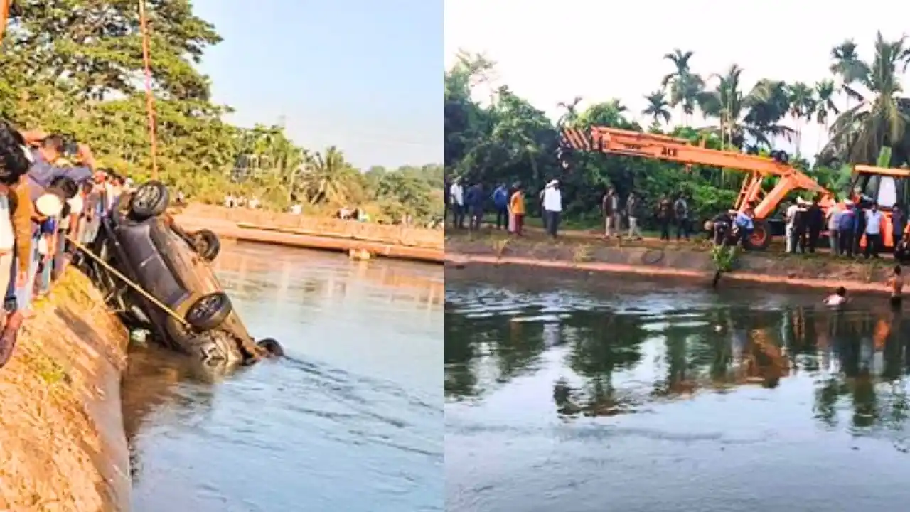 Car Plunges into Bhadra Canal Near Davanagere, Two Dead;