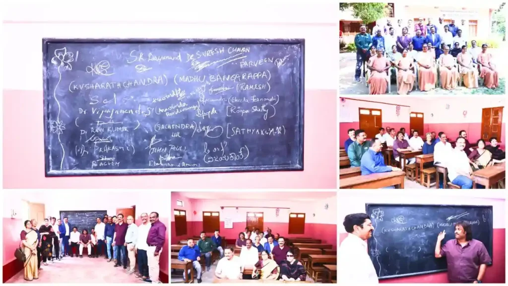 Education Minister Madhu Bangarappa Visits Childhood School, Shares Nostalgic Moments