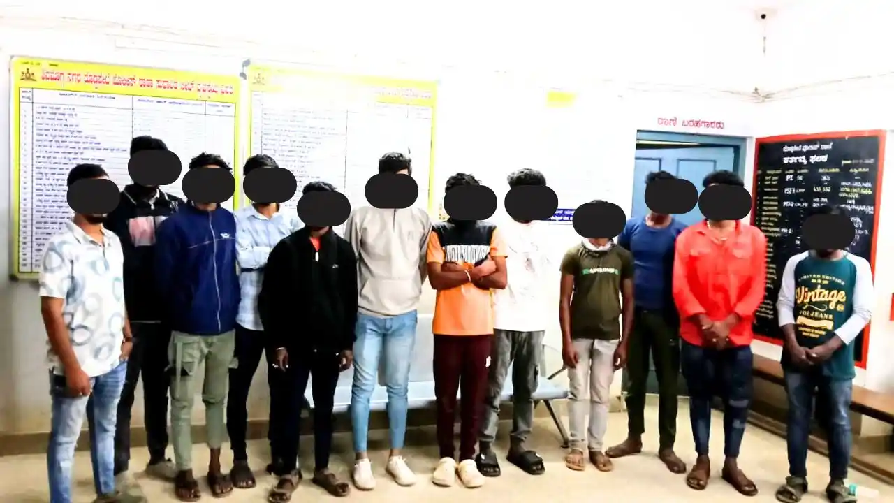 8 persons confirmed for Ganja consumption during 'Area Domination' special operation in Shivamogga's Doddapete Police Station limits. 32 suspects checked, cases filed under NDPS Act.