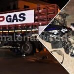 bike Gas Lorry Collision Near Balebailu, Thirthahalli malenadu today photos