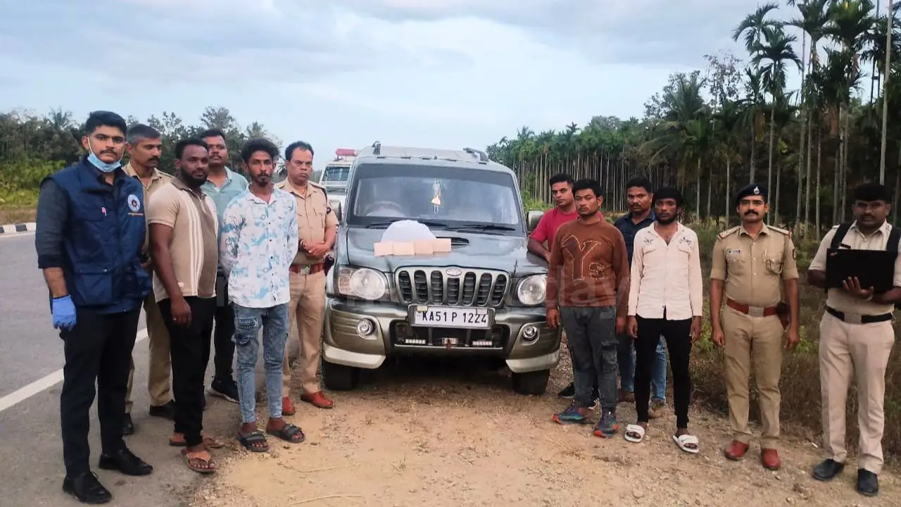 shivamogga Police Arrest Two for Selling Ganja 