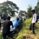 Alto Car Overturns
