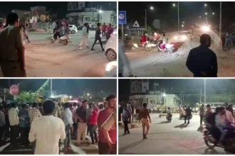 Youth Dies in Shivamogga Private Bus Accident at Sangolli Rayanna Circle/ Youth Dies in  Sangolli Rayanna Circle