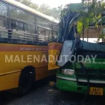 ಶಿವಮೊಗ್ಗ ಜಿಲ್ಲಾ ವಾರ್ತೆ, ಸಾಗರ ಸಮೀಪ ಭೀಕರ ಬಸ್ ಅಪಘಾತ ಶಾಲಾ ಮಕ್ಕಳಿಗೆ ಗಾಯ, ಚಾಲಕರ ಸ್ಥಿತಿ ಗಂಭೀರ Major Bus inccident Near Sagara School Children Injured, Drivers Condition Critical