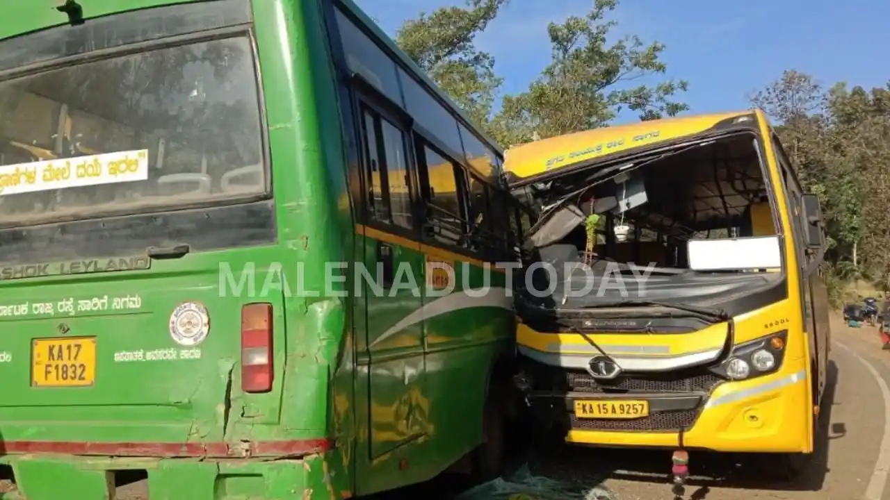ಸಾಗರದ ಇಡುವಾಣಿ ರಸ್ತೆಯಲ್ಲಿ ಭೀಕರ ಅವಘಡ: ಸ್ಕೂಲ್ ಬಸ್, ಕೆಎಸ್ಆರ್ಟಿಸಿ ಬಸ್ ಮುಖಾಮುಖಿ ಡಿಕ್ಕಿ! ಹಲವು ಮಕ್ಕಳಿಗೆ ಪೆಟ್ಟು 3 ಶಿವಮೊಗ್ಗ ಜಿಲ್ಲಾ ವಾರ್ತೆ, ಸಾಗರ ಸಮೀಪ ಭೀಕರ ಬಸ್ ಅಪಘಾತ ಶಾಲಾ ಮಕ್ಕಳಿಗೆ ಗಾಯ, ಚಾಲಕರ ಸ್ಥಿತಿ ಗಂಭೀರ Major Bus inccident Near Sagara School Children Injured, Drivers Condition Critical