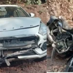 Bike Car Head on Collision Near ripponpet