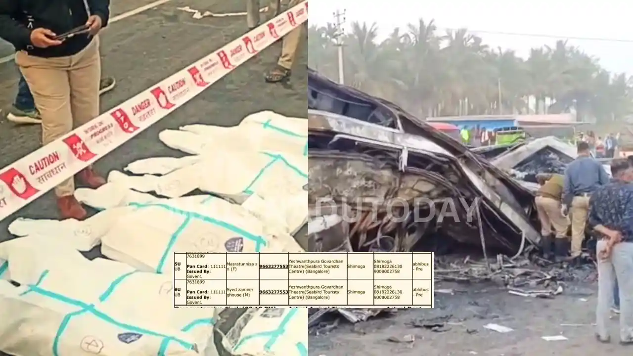 ಹಿರಿಯೂರು ಬಸ್ ಅಪಘಾತ: ಶಿವಮೊಗ್ಗದ ಇಬ್ಬರು ಪ್ರಯಾಣಿಕರ ಮಾಹಿತಿ ಇನ್ನೂ ನಿಗೂಢ | Shivamogga Passengers Missing in Hiriyur Bus Accident