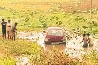 Ripponpet Accident, Tavarekere car crash, Hosanagara road, Shimoga News, Malenadu Today.