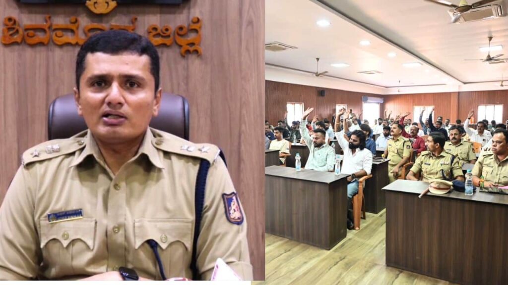 Shivamogga SP GK Mithun kumar Guidelines for New Year
