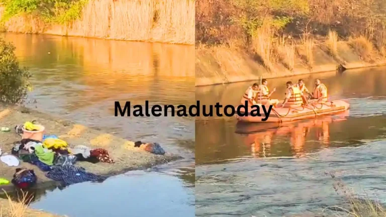 Bhadra Canal Tragedy Four family members went missing in Bhadra Canal near Arabilichi Camp