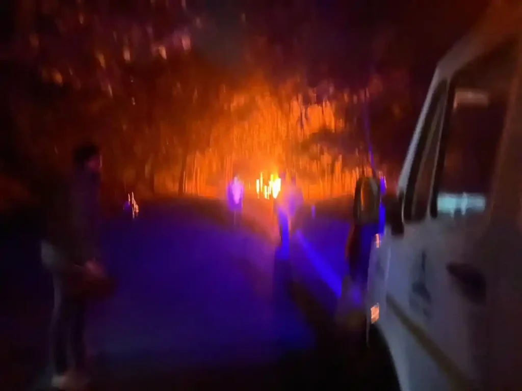 Hosanagar to Bengaluru Private Bus Catches Fire