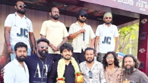 JC Movie Team Visits Shivamogga for Promotion
