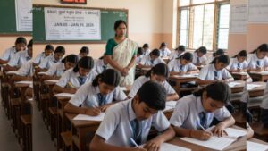 Karnataka Public School Shettihalli Student Sharanya Writes SSLC Exam Amidst Father Death in Shivamogga