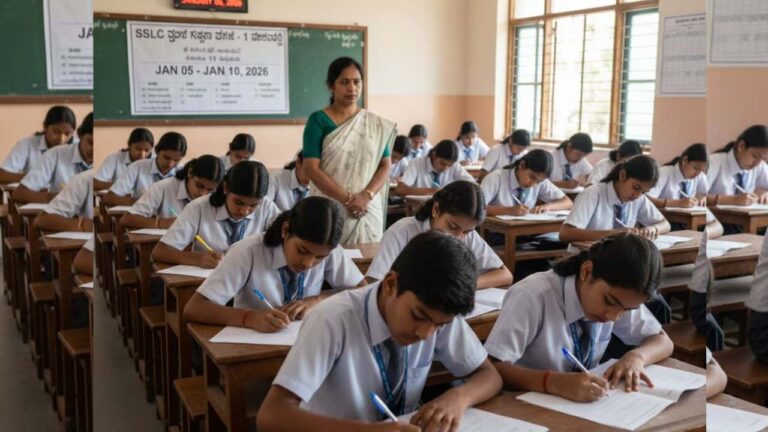 Karnataka Public School Shettihalli Student Sharanya Writes SSLC Exam Amidst Father Death in Shivamogga
