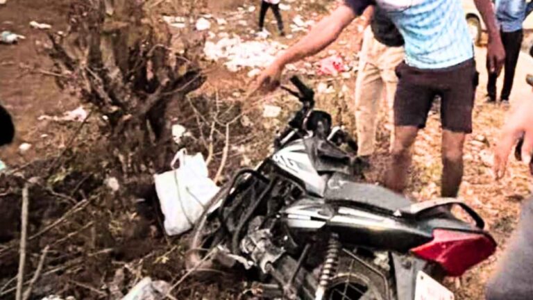 Bhadravathi bus tire blast accident in BRP Junction
