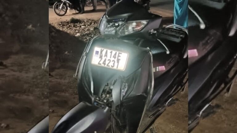 Road Accident Scooterist Injured After Hitting Buffalo