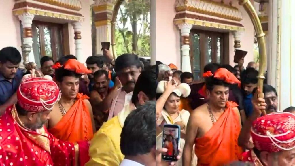 Shivanna Performs Irumudi Puja at Bejjavalli Ayyappa Temple