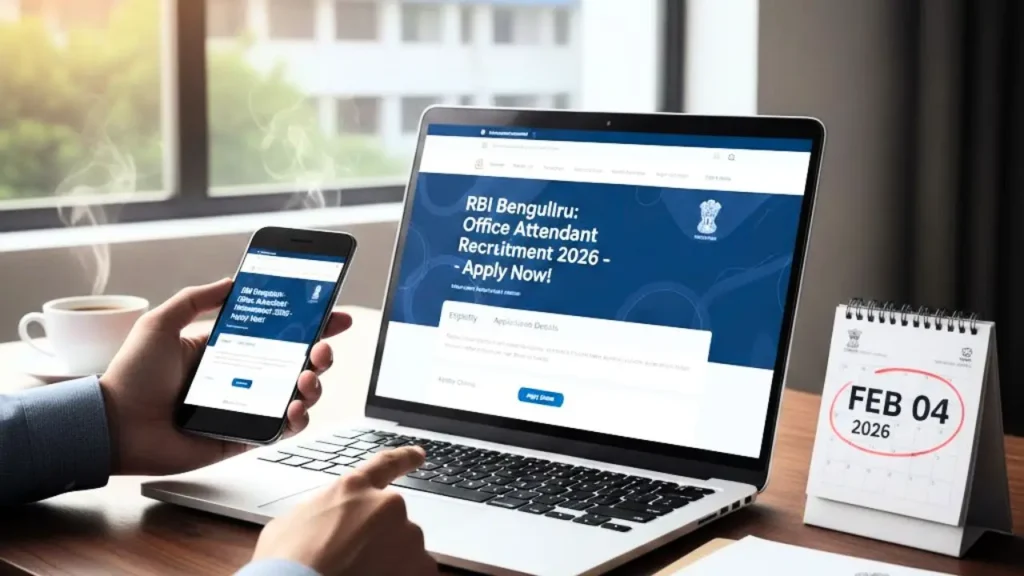 RBI Online Applications for Office Attendant Posts