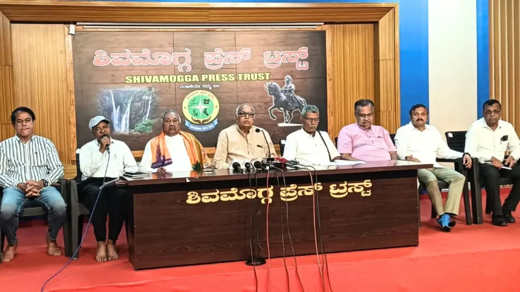 Shimoga Protest Eshwarappa Slams Sharavathi Project