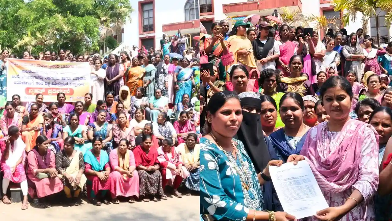 ಶಿವಮೊಗ್ಗ: ಅತ್ಯಾಚಾರಿಗಳಿಗೆ ಗಲ್ಲು ಶಿಕ್ಷೆ ವಿಧಿಸಲು ಆಗ್ರಹ, ಮಹಿಳೆಯರ ಬೃಹತ್ ಪ್ರತಿಭಟನೆ