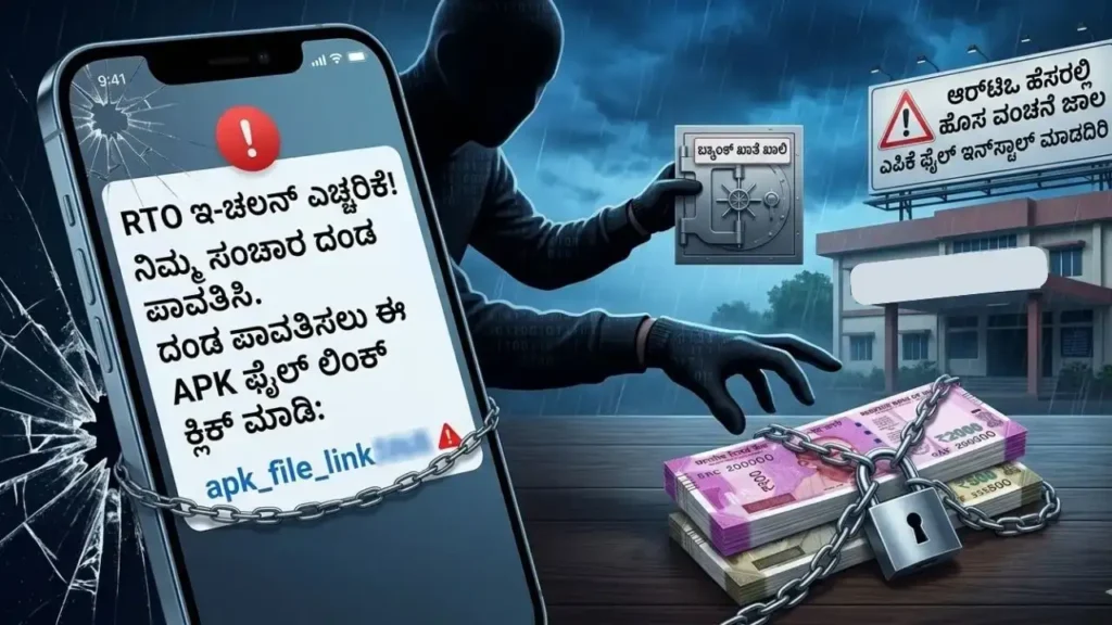 RTO APK Scam Warning Shivamogga Police Alert