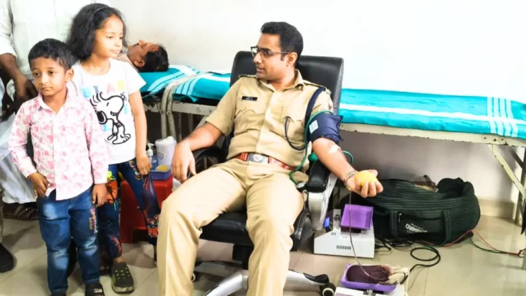 Shimoga Police 90th Blood Donation Camp