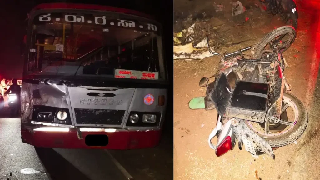 Tragic Accident Bike Rider Killed near Holalur