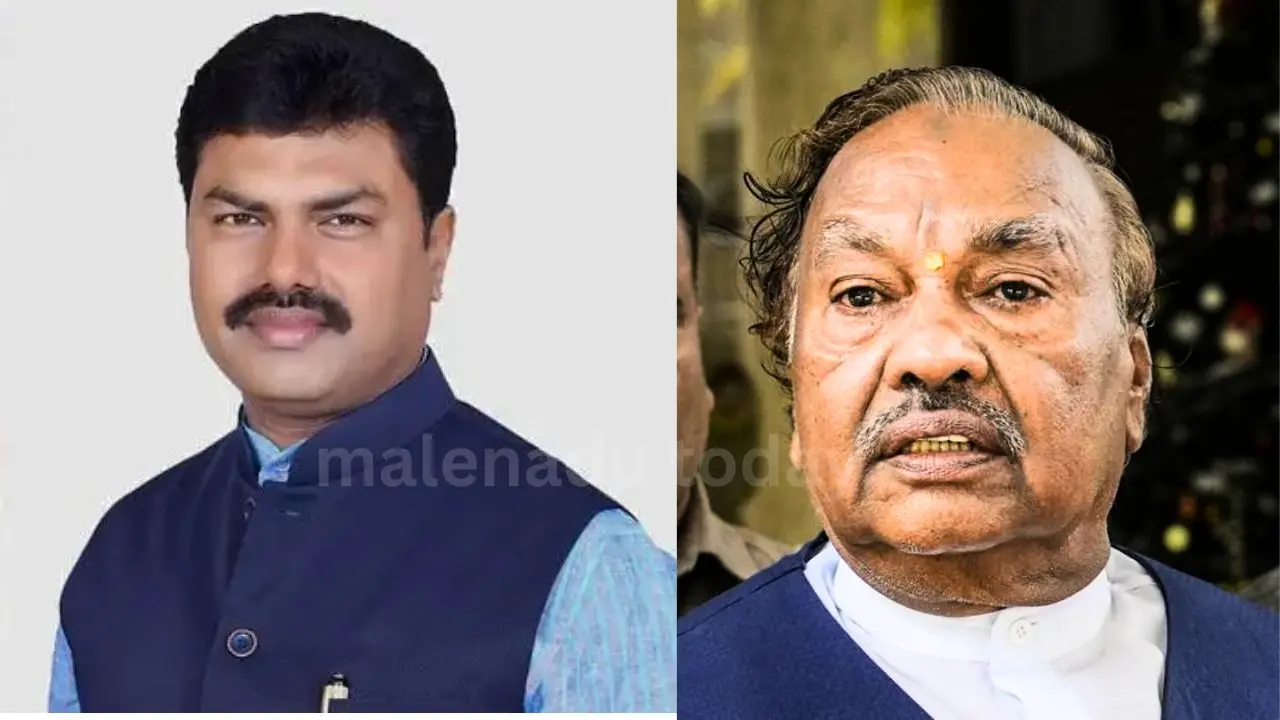 ಸಂಸದ ರಾಘವೇಂದ್ರರಿಗೆ ಅಭಿನಂದನೆ ಸಲ್ಲಿಸಿ ,ಮೋದಿ ಭೇಟಿಗೆ ಅವಕಾಶ ಕೋರಿದ ಕೆ ಎಸ್​ ಈಶ್ವರಪ್ಪ