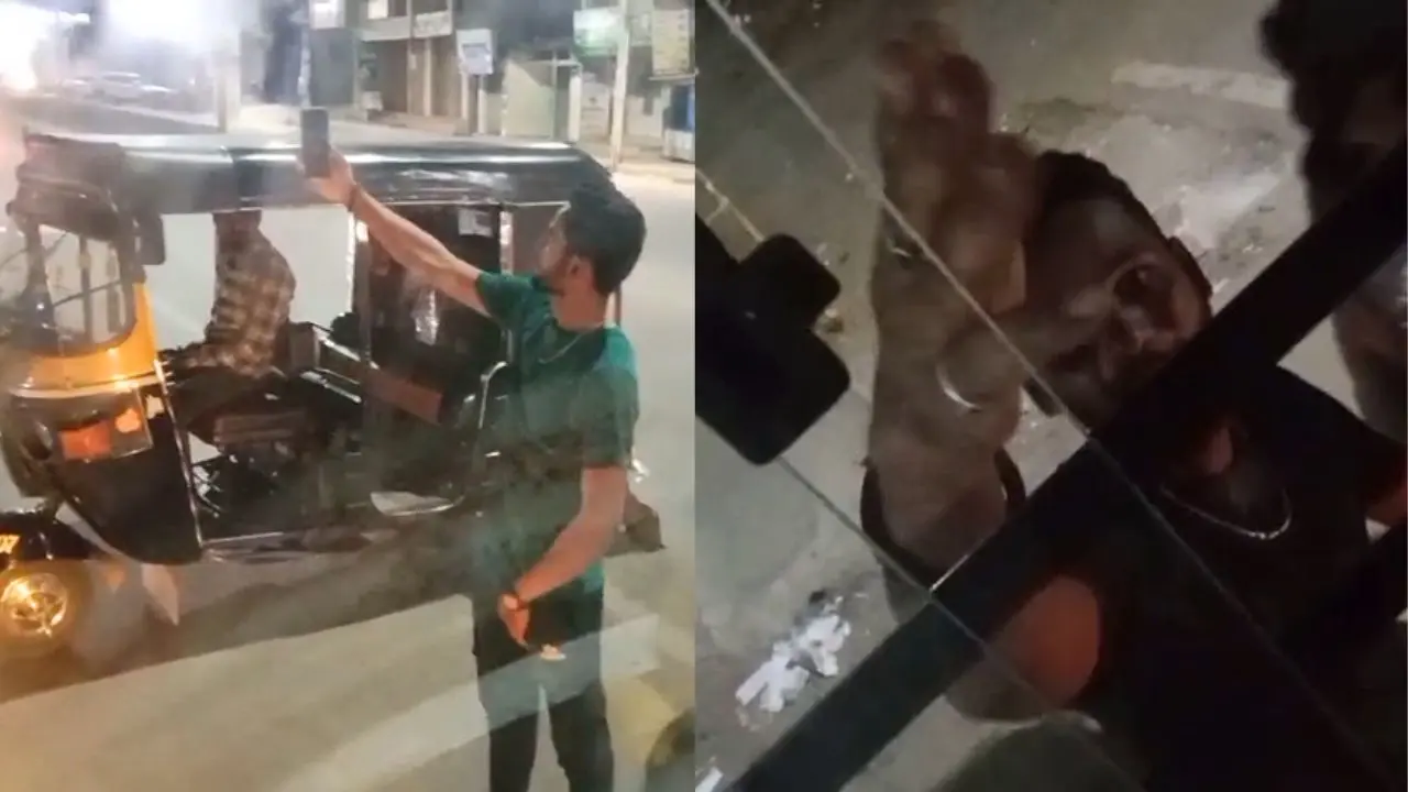 Youths Block KSRTC Bus in Chikkamagaluru for Selfies