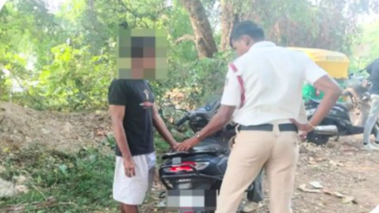 ಹೊಳೆಯಲ್ಲಿ ಮಿಂದೆದ್ದು ಬಂದವನೇ ಬೈಕ್​ ನೋಡಿ ಪೊಲೀಸರಿಗೆ ಫೋನ್​ ಮಾಡ್ದ, ಅಂತದ್ದೇನಾಯ್ತು ?