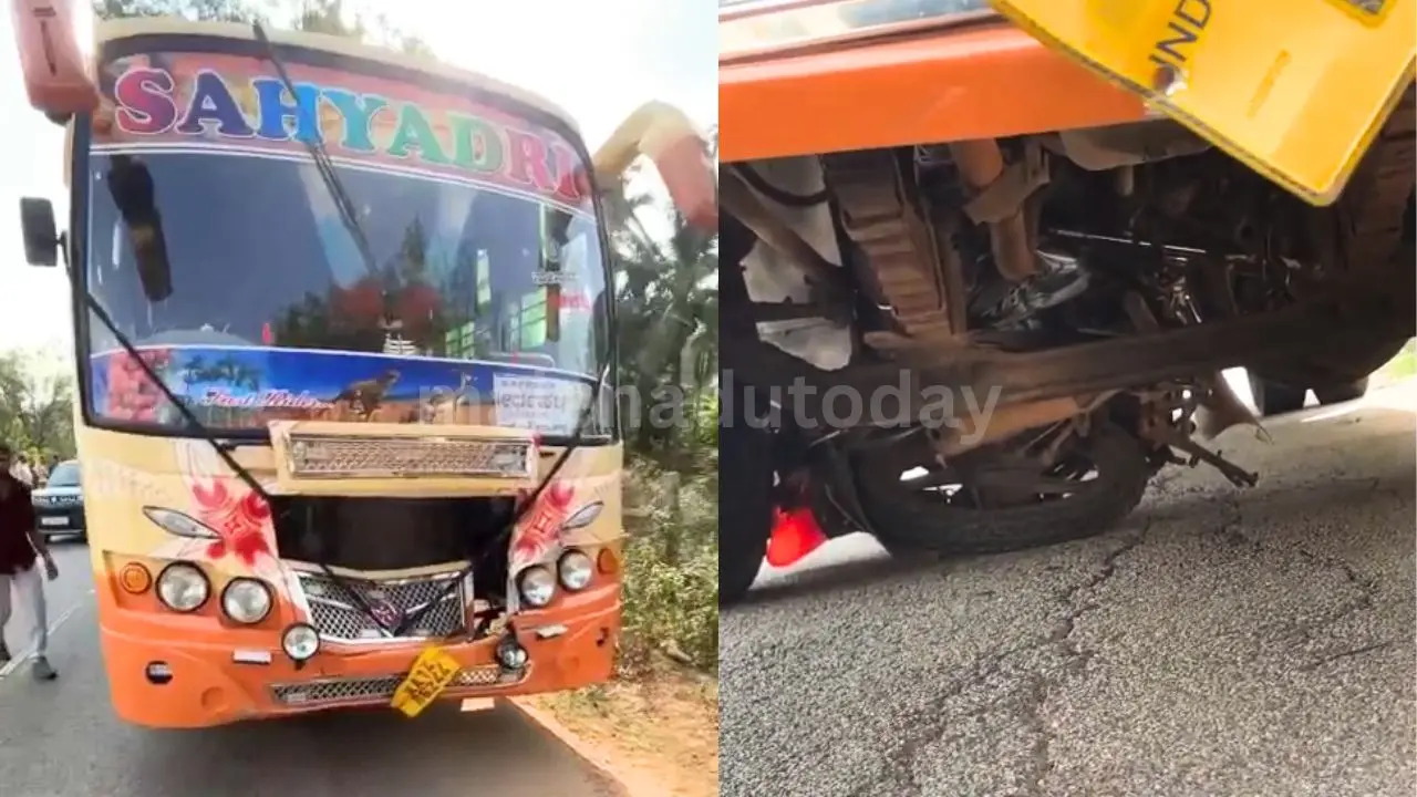 ತೀರ್ಥಹಳ್ಳಿ: ಬೈಕ್ ಹಾಗೂ ಬಸ್ ನಡುವೆ ಭೀಕರ ಅಪಘಾತ; ಸವಾರನಿಗೆ ಗಂಭೀರ ಗಾಯ  