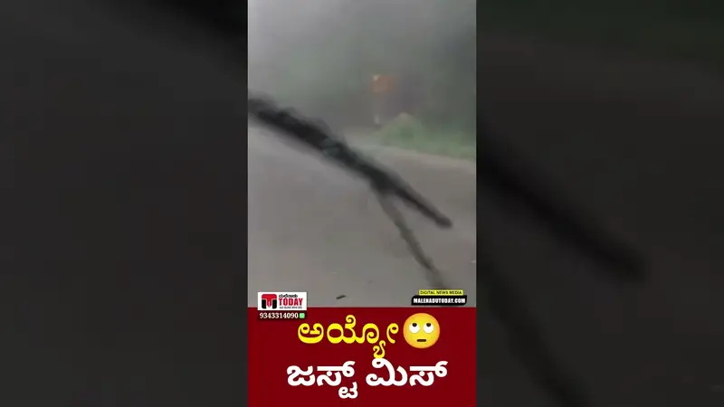 ಕೂದಲೆಳೆ ಅಂತರದಲ್ಲಿ ಜಸ್ಟ್ ಮಿಸ್!