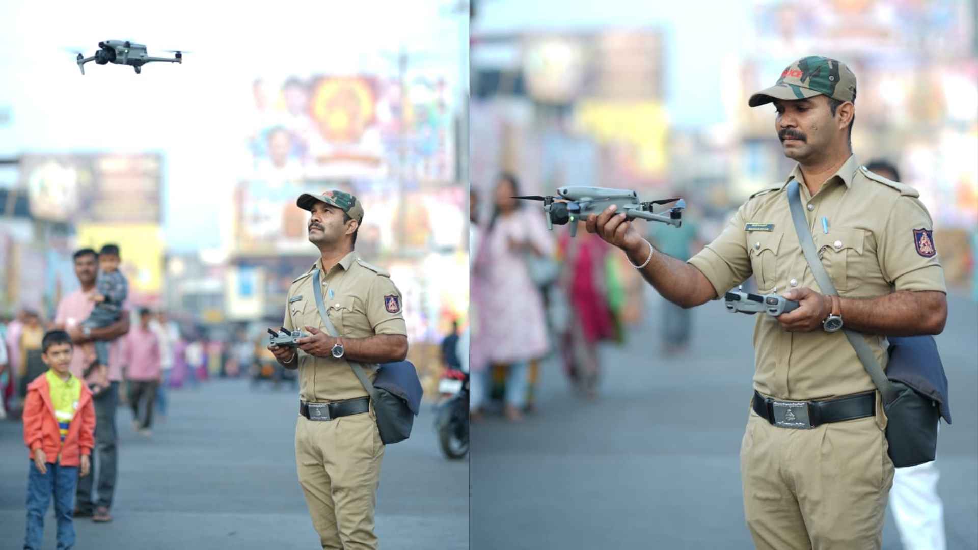 Shivamogga Police Drone Surveillance
