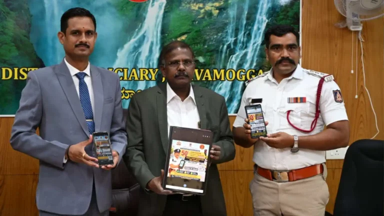 50% Discount on Traffic Fines in Shivamogga judge pres meet malenadutoday image