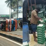 Egg Transport Vehicle Overturns in Ripponpet