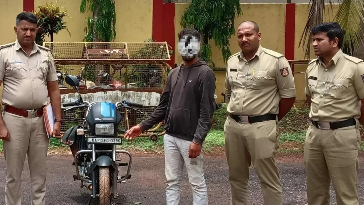 ಹೊಸನಗರ ಟೆಂಪಲ್ & ಬೈಕ್ ಕೇಸ್, ಭದ್ರಾವತಿ ಕತ್ತೆಮೂರ್ತಿ ಅರೆಸ್ಟ್! ಕಂಪ್ಲೀಟ್ ಸ್ಟೋರಿ 1 Hosanagara Police Arrest Bhadravati Man for Bike and Temple Theft