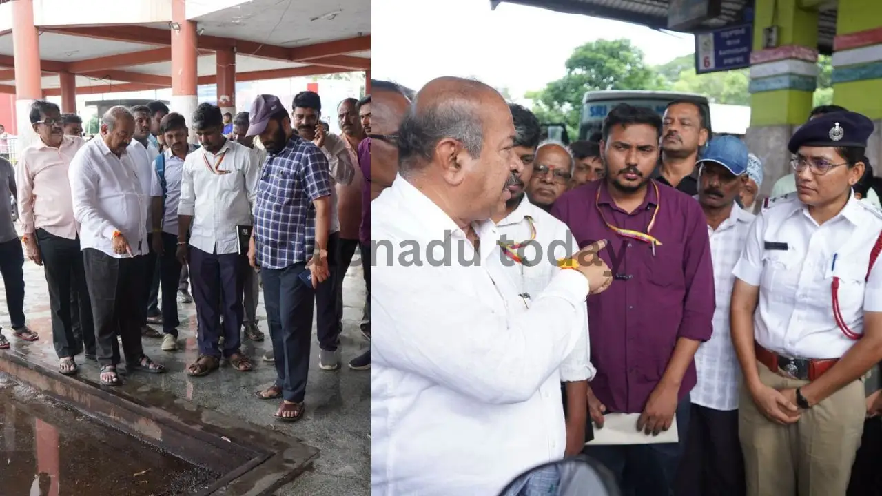 ಶಿವಮೊಗ್ಗ ಖಾಸಗಿ ಬಸ್ ನಿಲ್ದಾಣಕ್ಕೆ ಶಾಸಕರ ವಿಸಿಟ್ : ಅಧಿಕಾರಿಗಳಿಗೆ ಕೊಟ್ಟ ಖಡಕ್ ಸೂಚನೆ ಏನು ಗೊತ್ತಾ ? 1 Shimoga Private Bus Stand Inspection