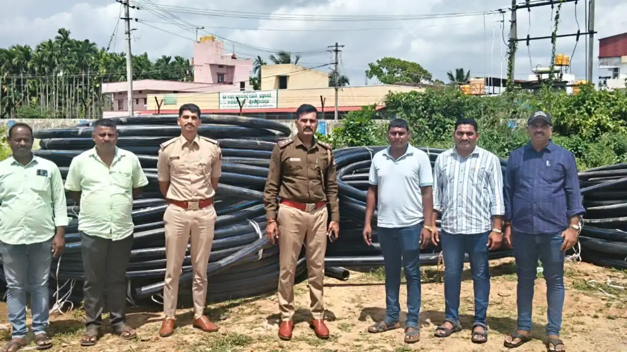 ಶಿವಮೊಗ್ಗ : ಜಲ್ ಜೀವನ್ ಮಿಷನ್ ಯೋಜನೆಯ ಲಕ್ಷಾಂತರ ರೂಪಾಯಿ ಮೌಲ್ಯದ ಪೈಪ್ ಕದ್ದ ಕಳ್ಳ ಪೊಲೀಸರ ಬಲೆಗೆ? 1 jal Jeevan Mission Pipe Theft Case Solved