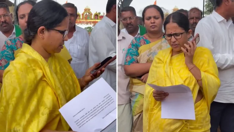MLA Sharada Puryanaik clear the problem in just one phone call