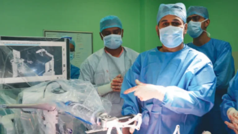 Robotic Knee Replacement Surgery Performed at Nanjappa Life Care in Shivamogga