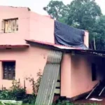 Wind in Hosanagara House Roof Blown Off,