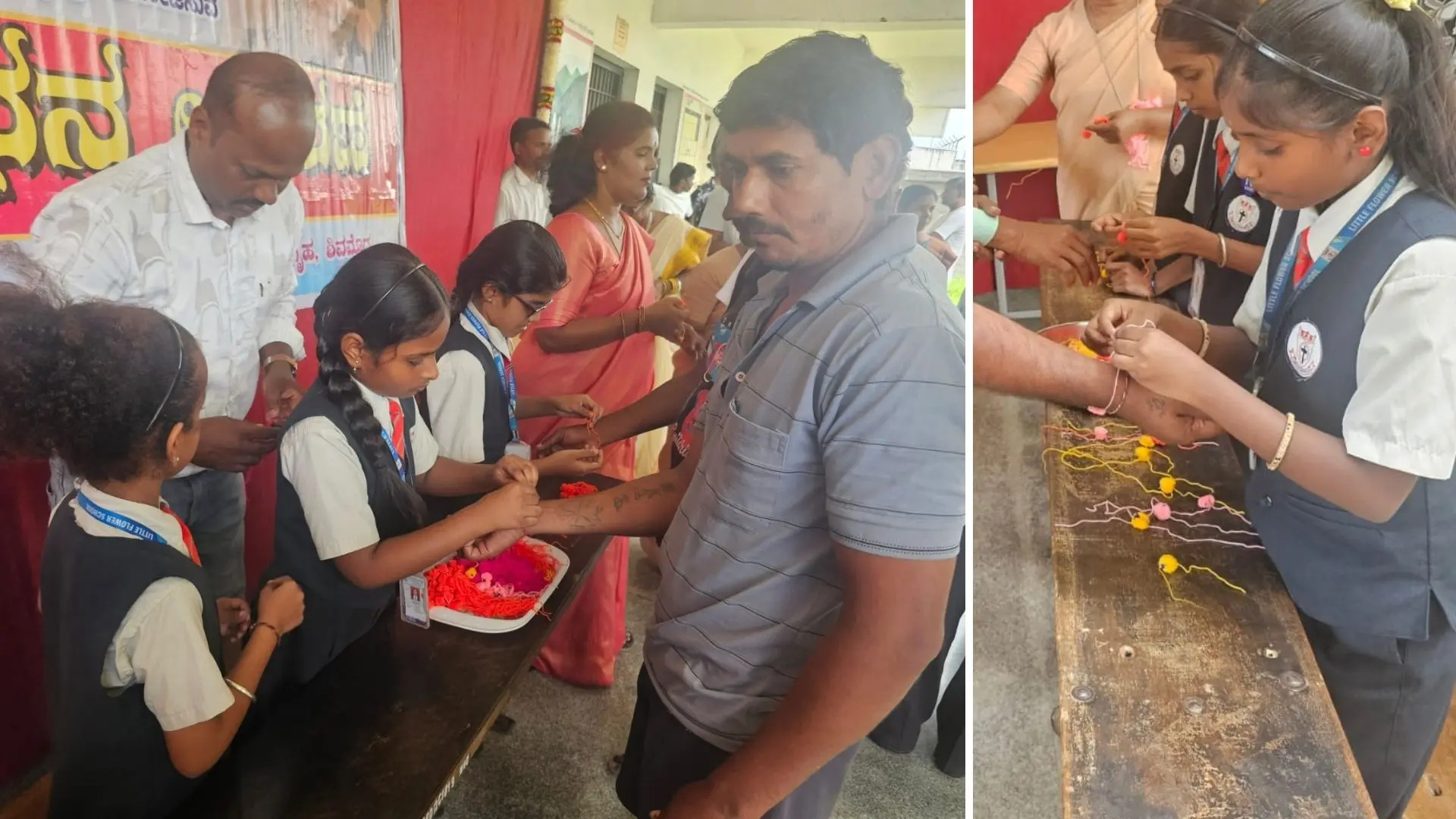 Children Tie Rakhi to Inmates at Shivamogga Central Prison
